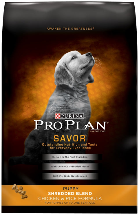 Purina Pro Plan Savor Puppy Shredded Blend Chicken and Rice Dog Food