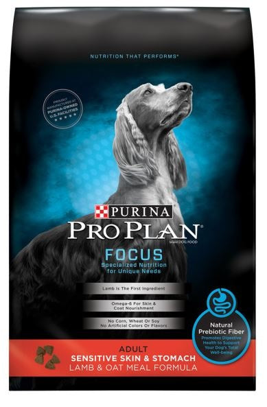 Purina Pro Plan Focus Sensitive Skin and Stomach Lamb and Oat Dog Food