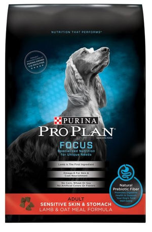 Purina Pro Plan Focus Sensitive Skin and Stomach Lamb and Oat Dog Food