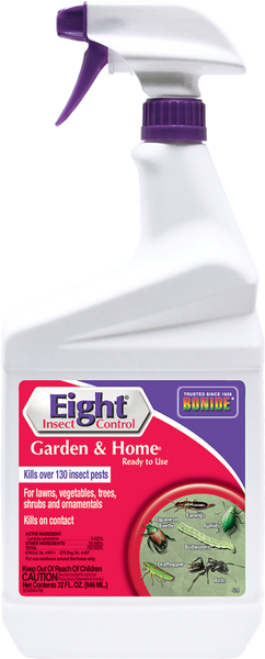 bug spray vegetable garden Bonide Eight Insect Control Ready to Use - Quart