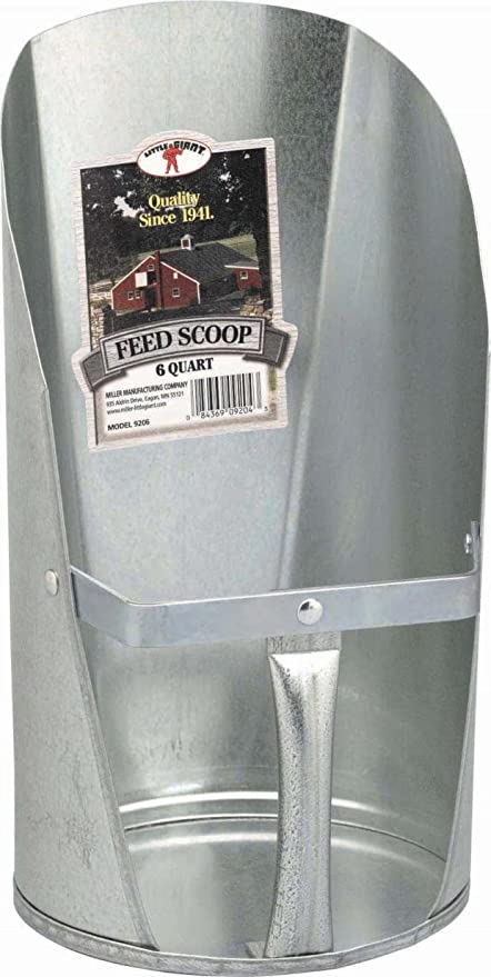 Little Giant 6 Quart Galvanized Feed Scoop