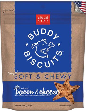 Buddy Biscuits Bacon and Cheese Soft and Chewy Dog Treats