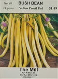 Bush Bean - Yellow Pencil Pod Seed Packet