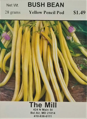Bush Bean - Yellow Pencil Pod Seed Packet