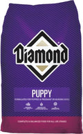 Diamond Puppy Dry Dog Food bag showing the product packaging and branding on a clean background.