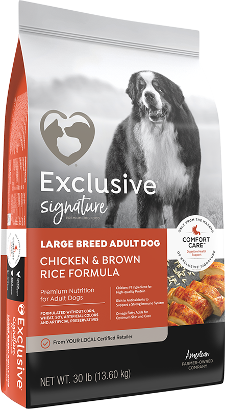 Exclusive Lg Breed Adult Chicken & Brown Rice