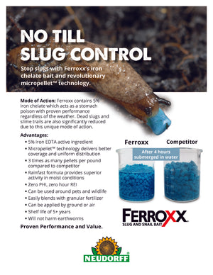 No Till Slug Control for Crops spec flyer for Ferroxx
