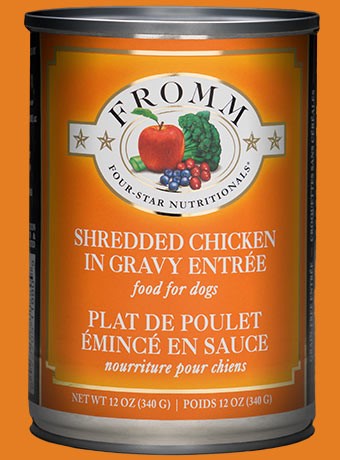 Fromm shredded Chicken in Gravy Canned Entree