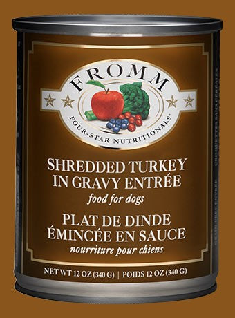 Fromm shredded Turkey in Gravy Canned Entree