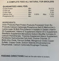 The Mill Broiler Mash Label