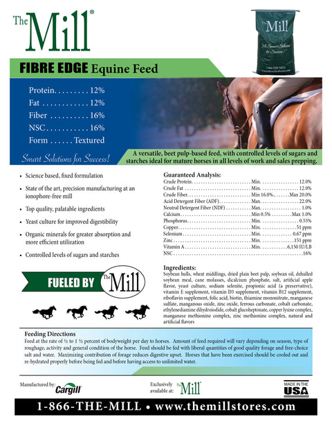 Mill Fibre Edge Horse Feed