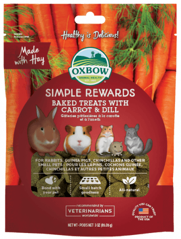 Oxbow Simple Rewards Baked Treats with Carrot and Dill