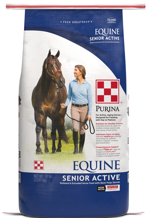 Purina equine active senior horse feed