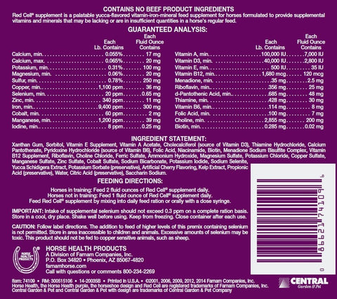 Farnam Red Cell Label