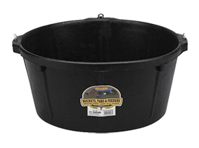 Duraflex Rubber Feed tub with Hooks