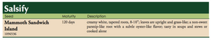 Mammoth Sandwich Salsify Label