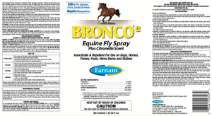 Bronco Equine Fly Spray Plus Citronella Scent