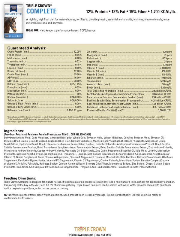 Triple Crown Complete The Mill Bel Air, Black Horse, Red Lion