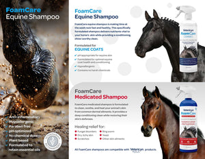 Vetericyn FoamCare Equine Shampoo Information