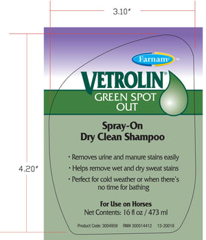 Farnam Vetrolin Green Spot Out Label