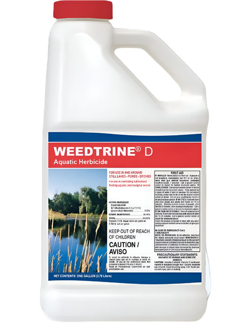 a jug of liquid weedtrine -d aquatic herbicide- 1 gallon