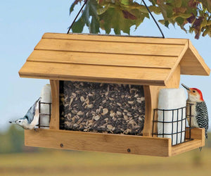 Premium Bamboo Ranch Feeder with Suet