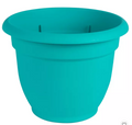 Bloem Ariana garden planter and pottery with a modern, round design suitable for outdoor or indoor plant display