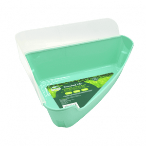 Oxbow Corner Litter Pan with Removable Shield