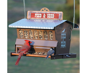 Rustic Farmhouse Absolute Feed and Seed Feeder