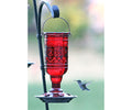 red bottle hummingbird feeder