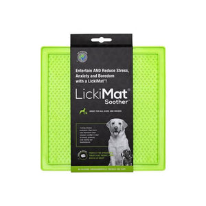 Green LickiMat Soother for Cats and Dogs