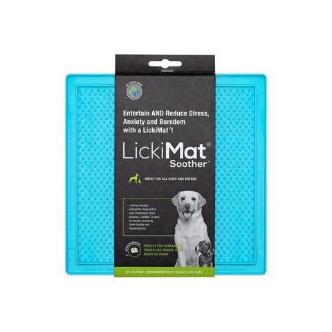 Turquoise LickiMat Soother for Cats and Dogs