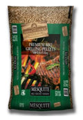 Mesquite pellet grilling pellets from America's Choice, firewood and fuel for flavorful outdoor cooking and barbecues.