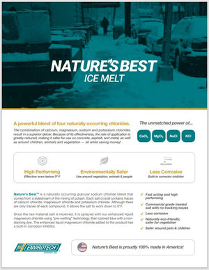 Natures Best Ice Melt Information