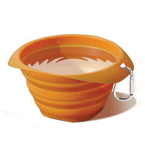 Kurgo Orange Collaps A Bowl In Use