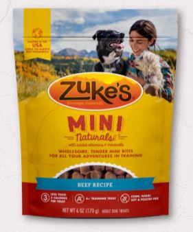 Zukes Beef Mini Naturals Dog Treats